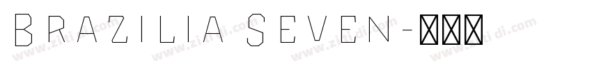 Brazilia Seven字体转换